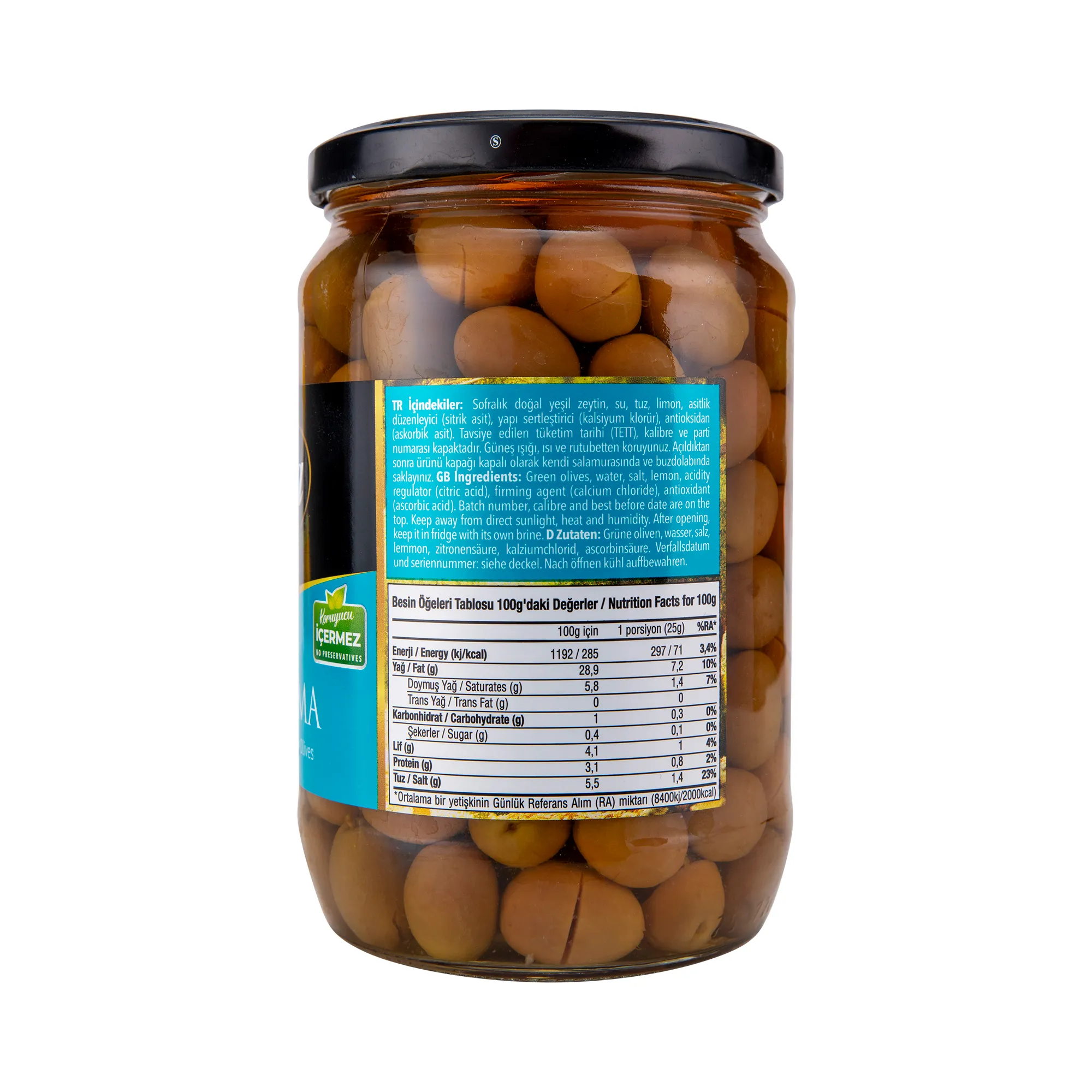 Fora Taş Kırma Doğal Yeşil Zeytin (351-380)