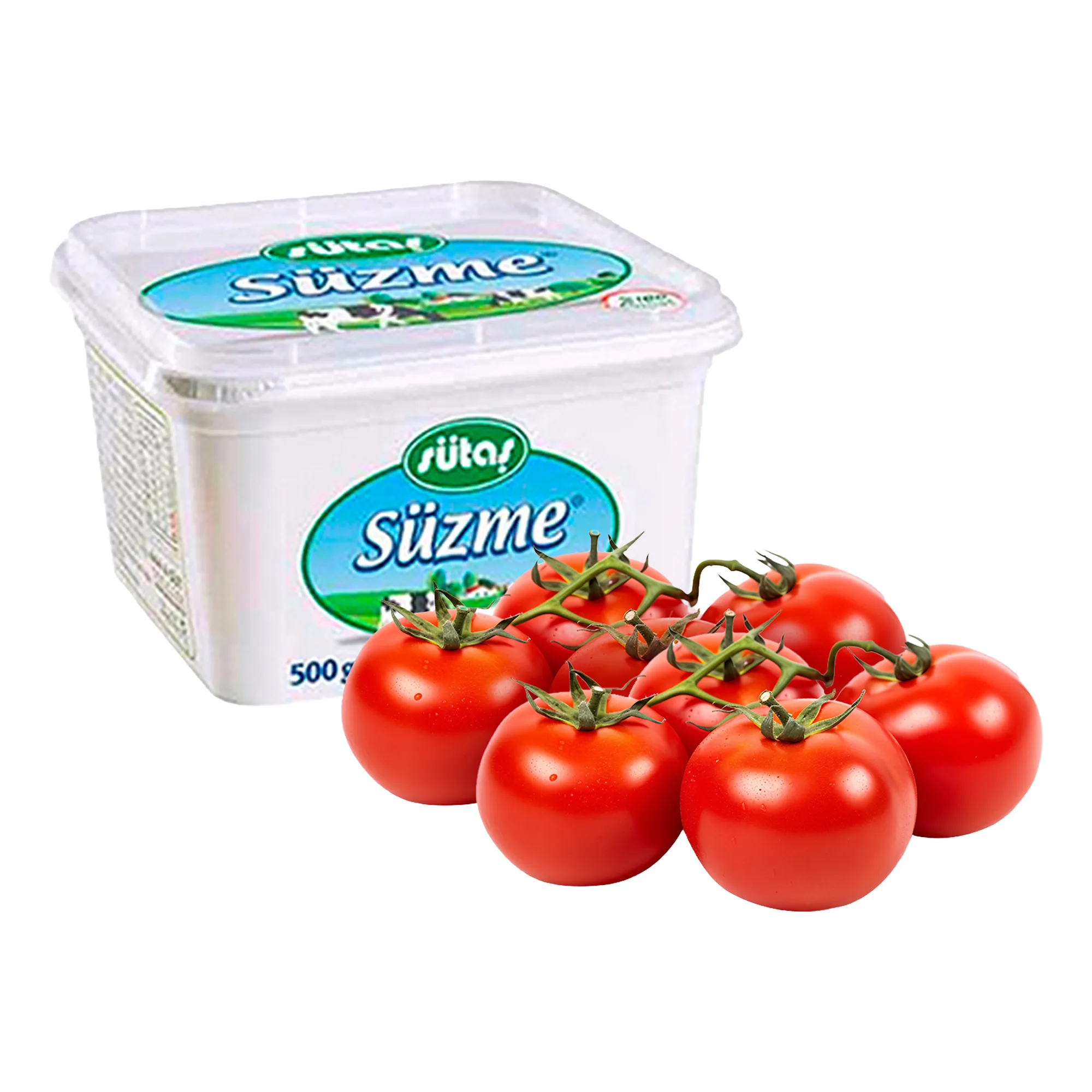 Sütaş Süzme Peynir Ve Salkım Domates