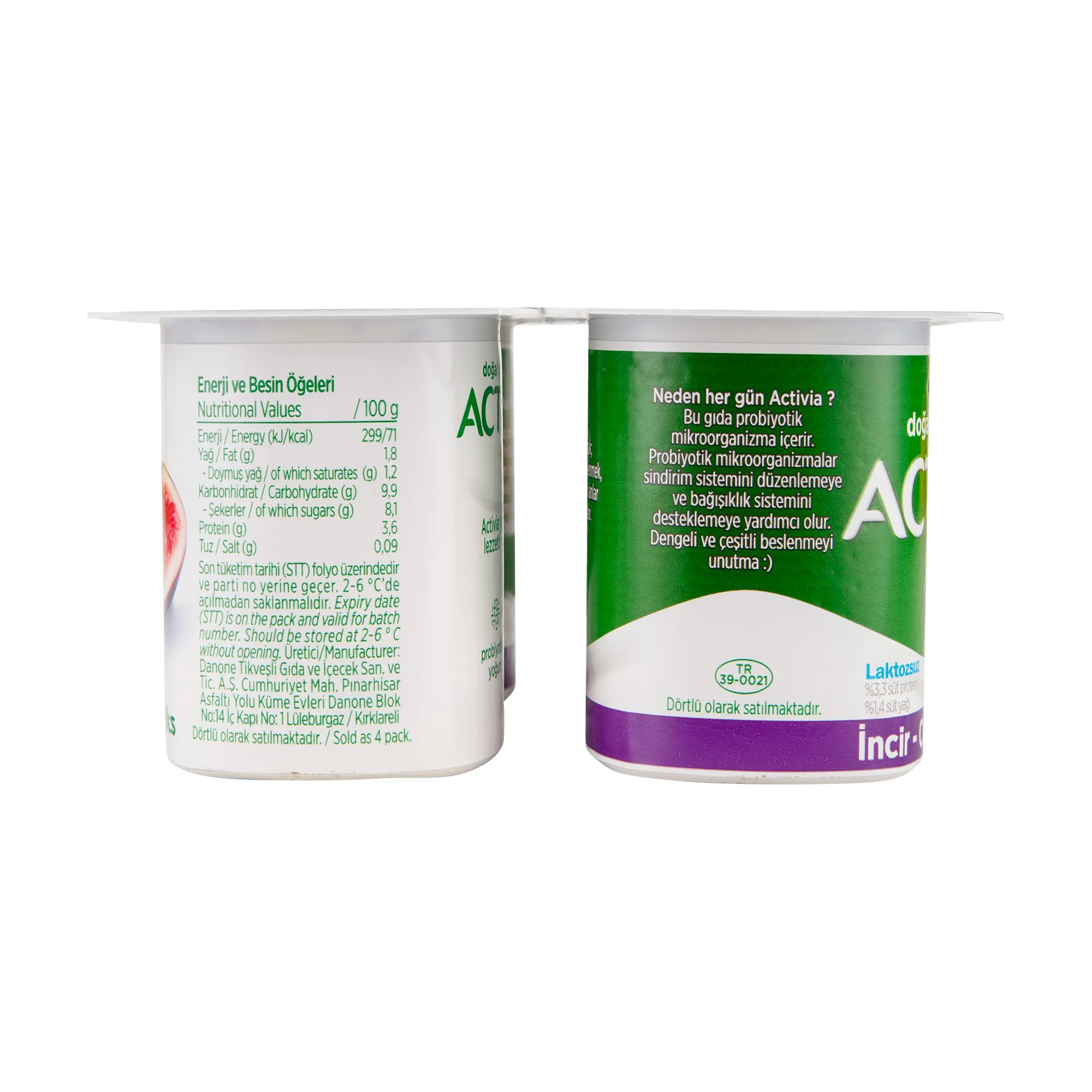 Activia Probiyotik İncir Ceviz Yoğurt