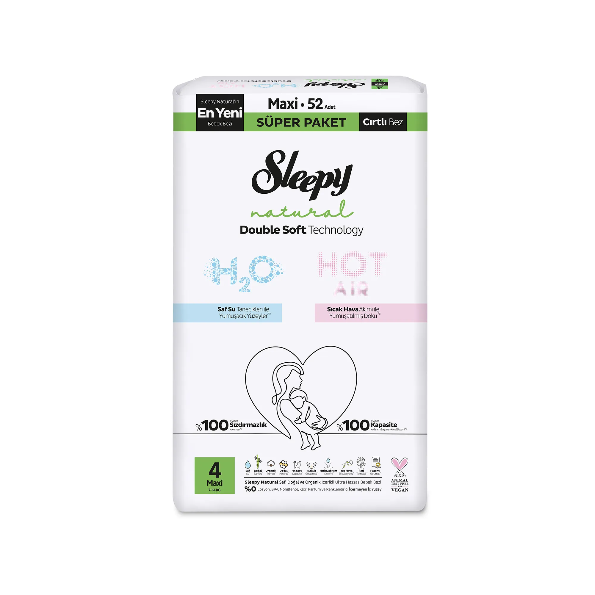 Sleepy Natural Double Soft No:4 Midi Süper