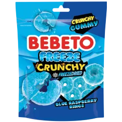 BEBETO FREEZE CRUNCHY FREEZEDRIED BLUE RASPBERRY RINGS 35G