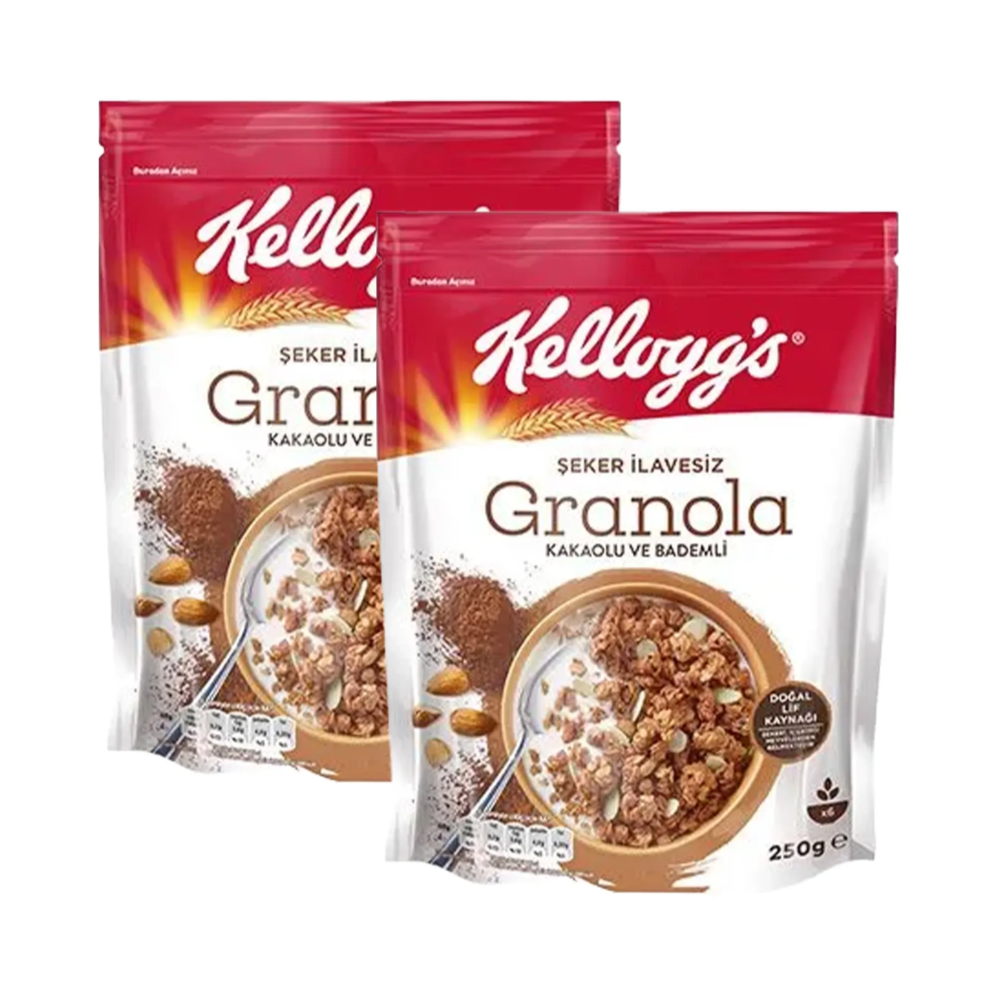 Kellogg's Şeker İlavesiz Kakaolu Ve Bademli Granola