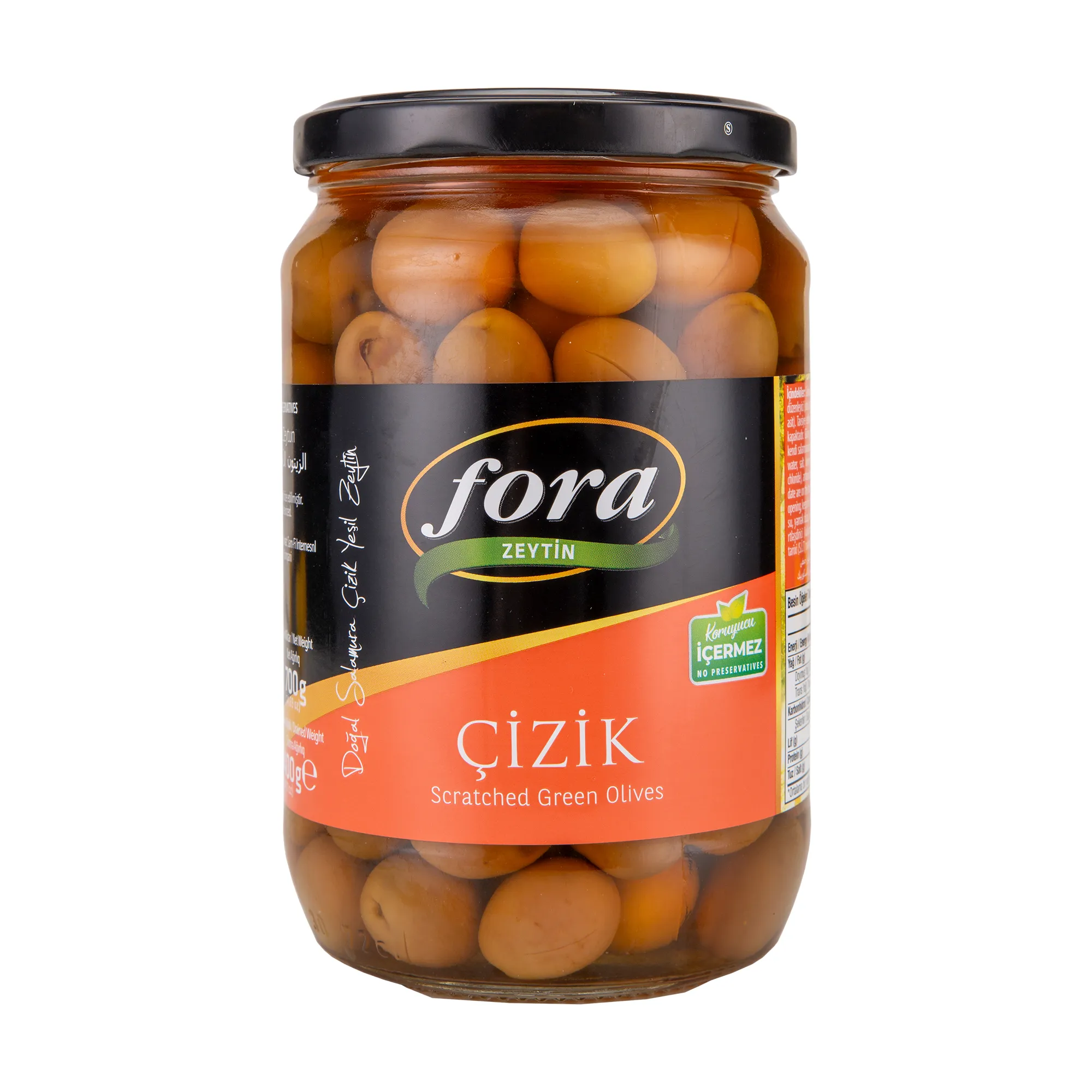 Fora Doğal Çizik Yeşil Zeytin (230-290)