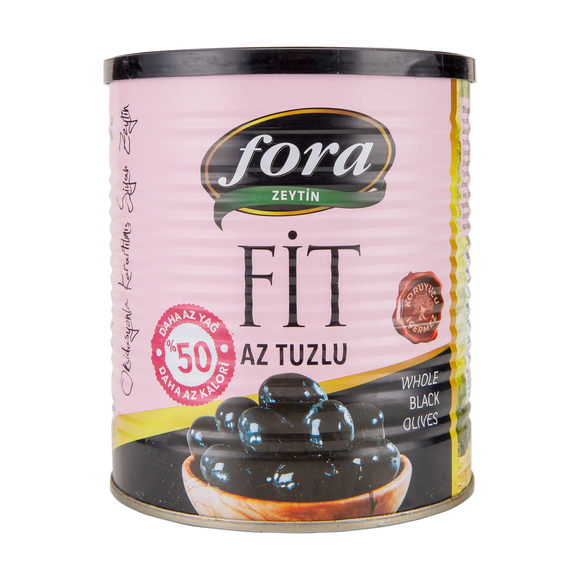 Fora Light Az Tuzlu Siyah Zeytin (141-180)