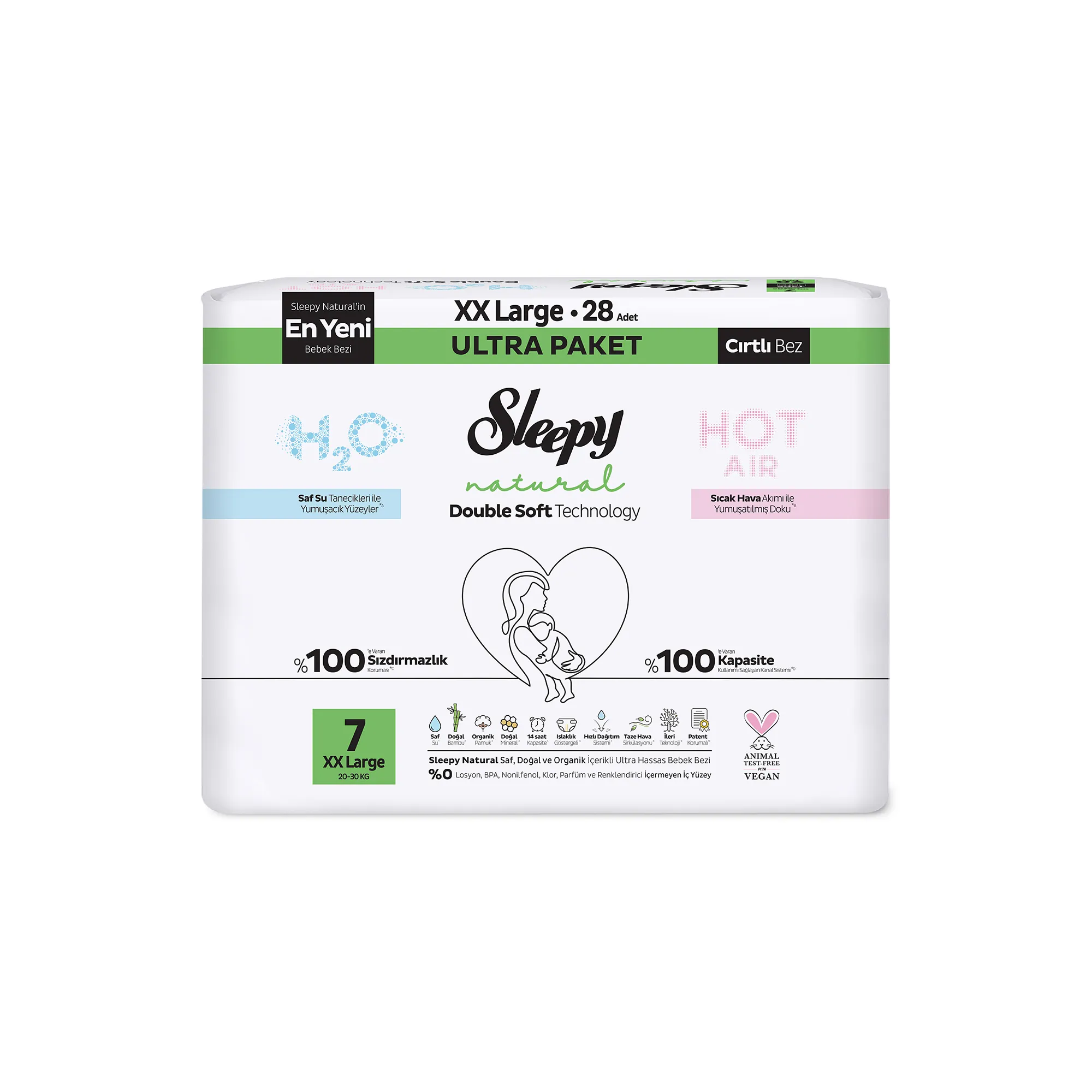 Sleepy Natural Double Soft No:7 Midi Süper