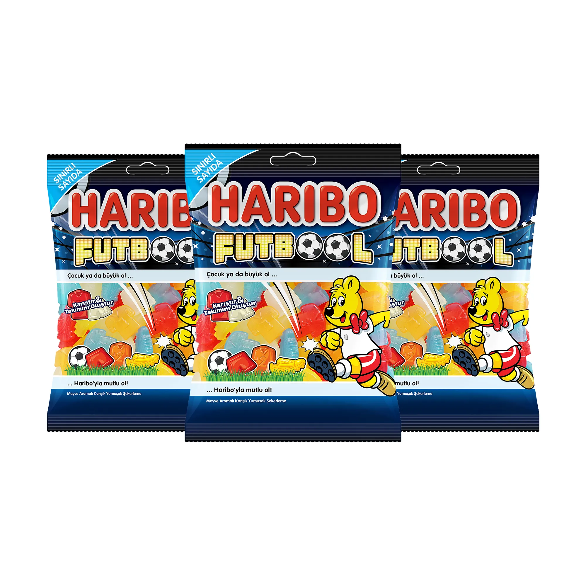 Haribo Futbool Meyve Aromalı Yumuşak Şekerleme